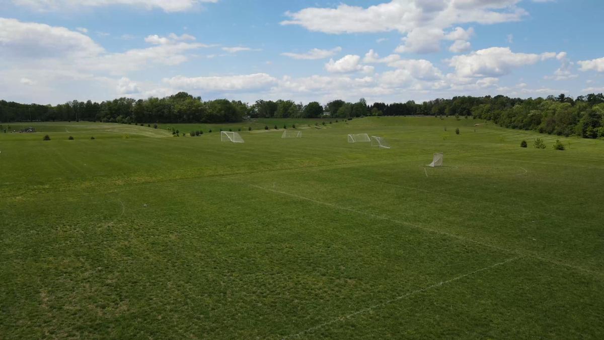 Kate Sports Big Baseball field Playground With Green Grass Backdrop