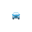 Blue car Symbol Style