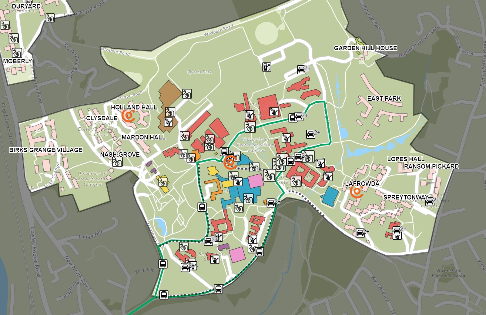 University Of Exeter Campus Map - Presentation