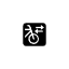 Bike Rental Symbol Style