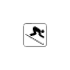 Downhill Ski Trail 1 Symbol Style