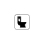 Flush Toilet 1 Symbol Style