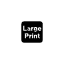Large Print Symbol Style