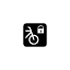 Lock Bikes Symbol Style