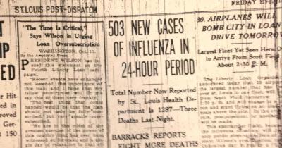 1918 Spanish Flu Epidemic in St. Louis, MO
