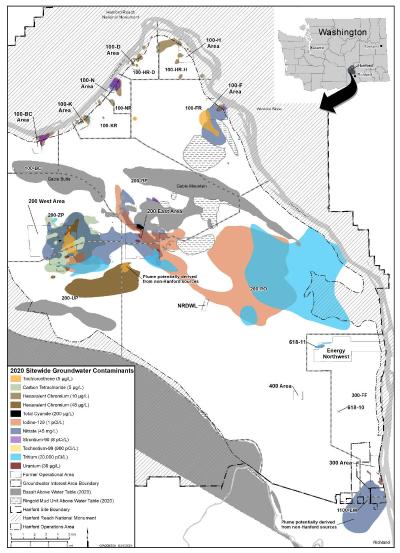 WHAT IS A GROUNDWATER PLUME? HOW LARGE ARE THEY AT HANFORD?