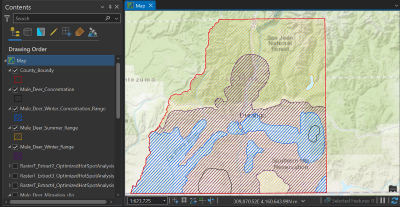 Mule Deer Concentration Zones La Plata County, CO