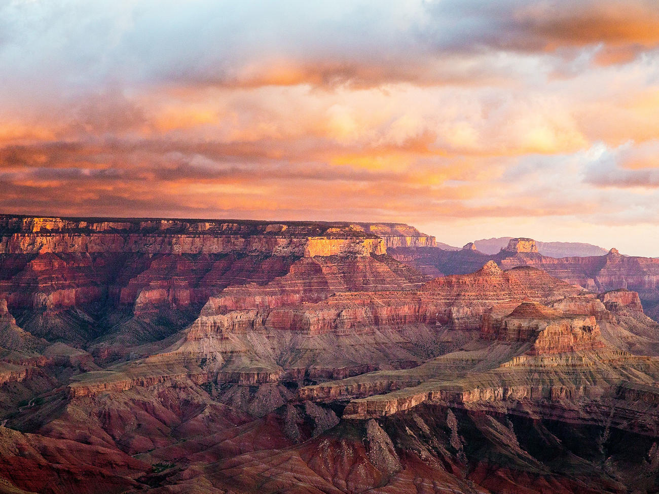 SUNSET AT MORAN POINT, GRAND CANYON Drawing by Dulcie Dee | Saatchi Art