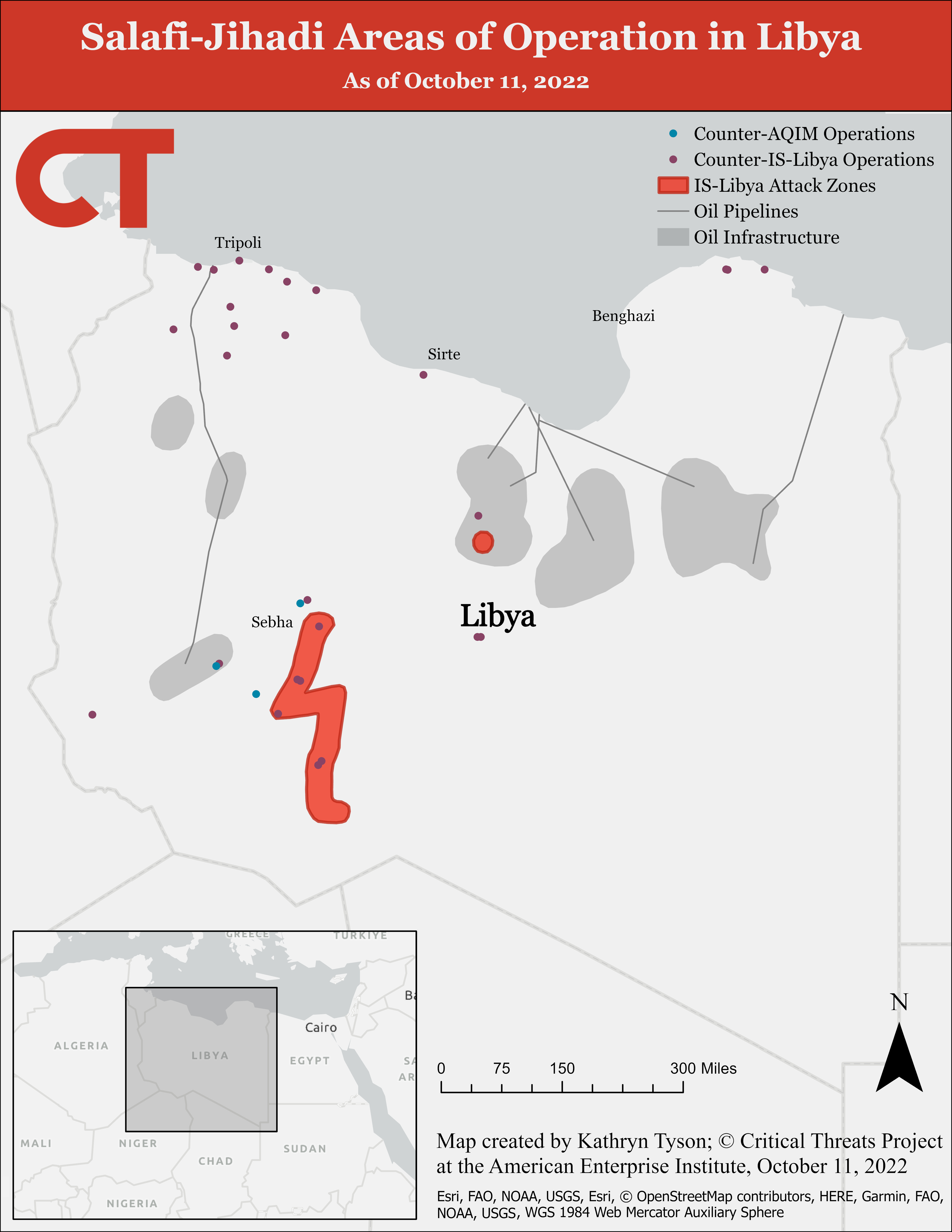 Salafi-Jihadi Areas Of Operation In Libya