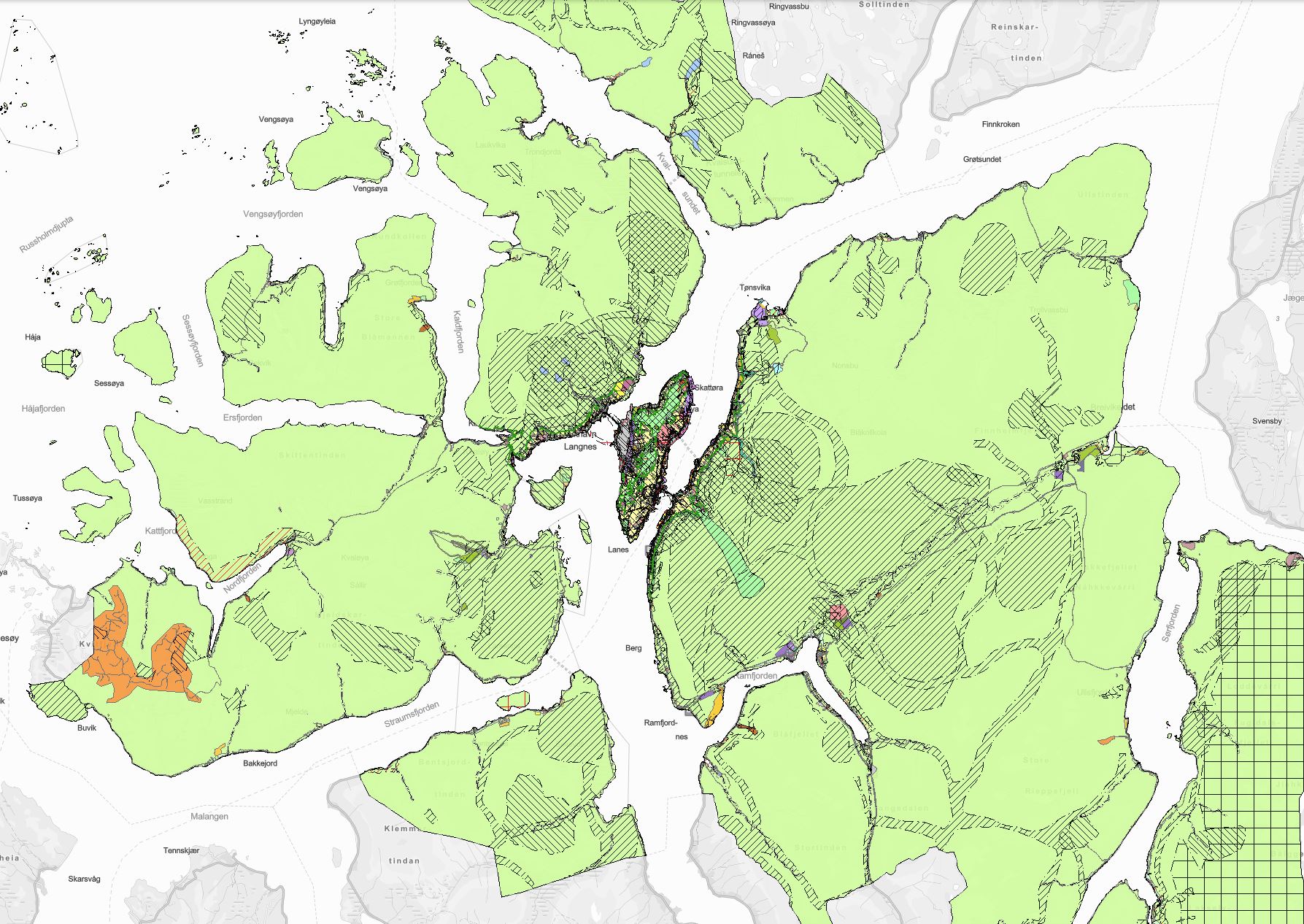 Kartfortelling: Kommuneplanens Arealdel 2023 - 2034 (planforslag Under ...