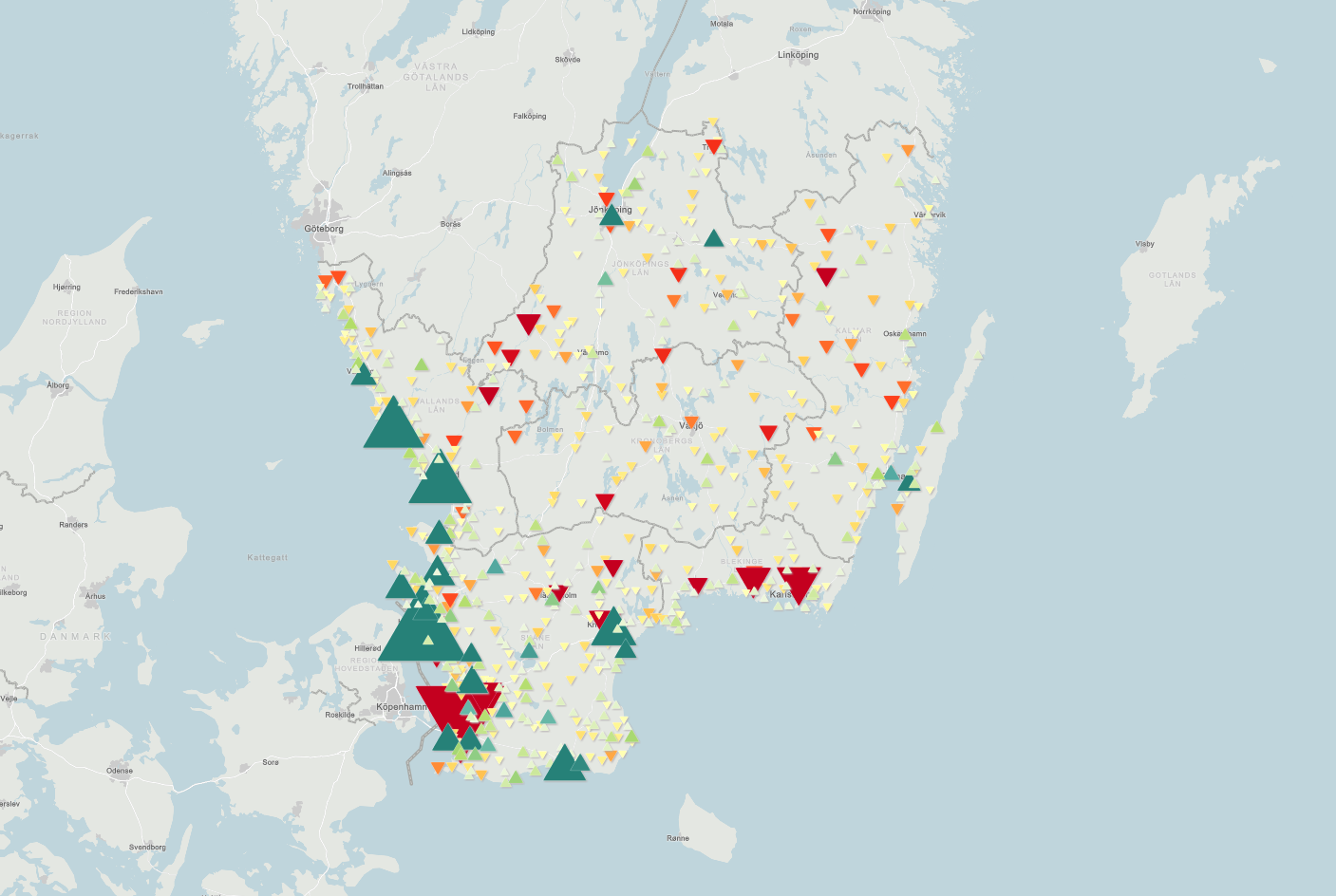 Ortsstruktur Och Funktionella Samband I Södra Sverige