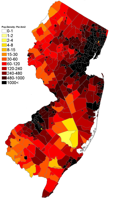 New Jersey Population Density