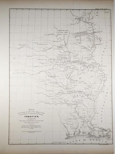 Plan of the defences of the Western & North Western frontier