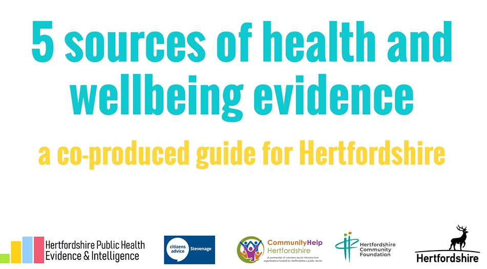 Evidencing the need health and wellbeing evidence sources