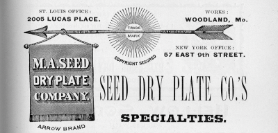 Item 1496 - Stanley Dry Plate Company label, ca. 1904 - Vintage Maine Images